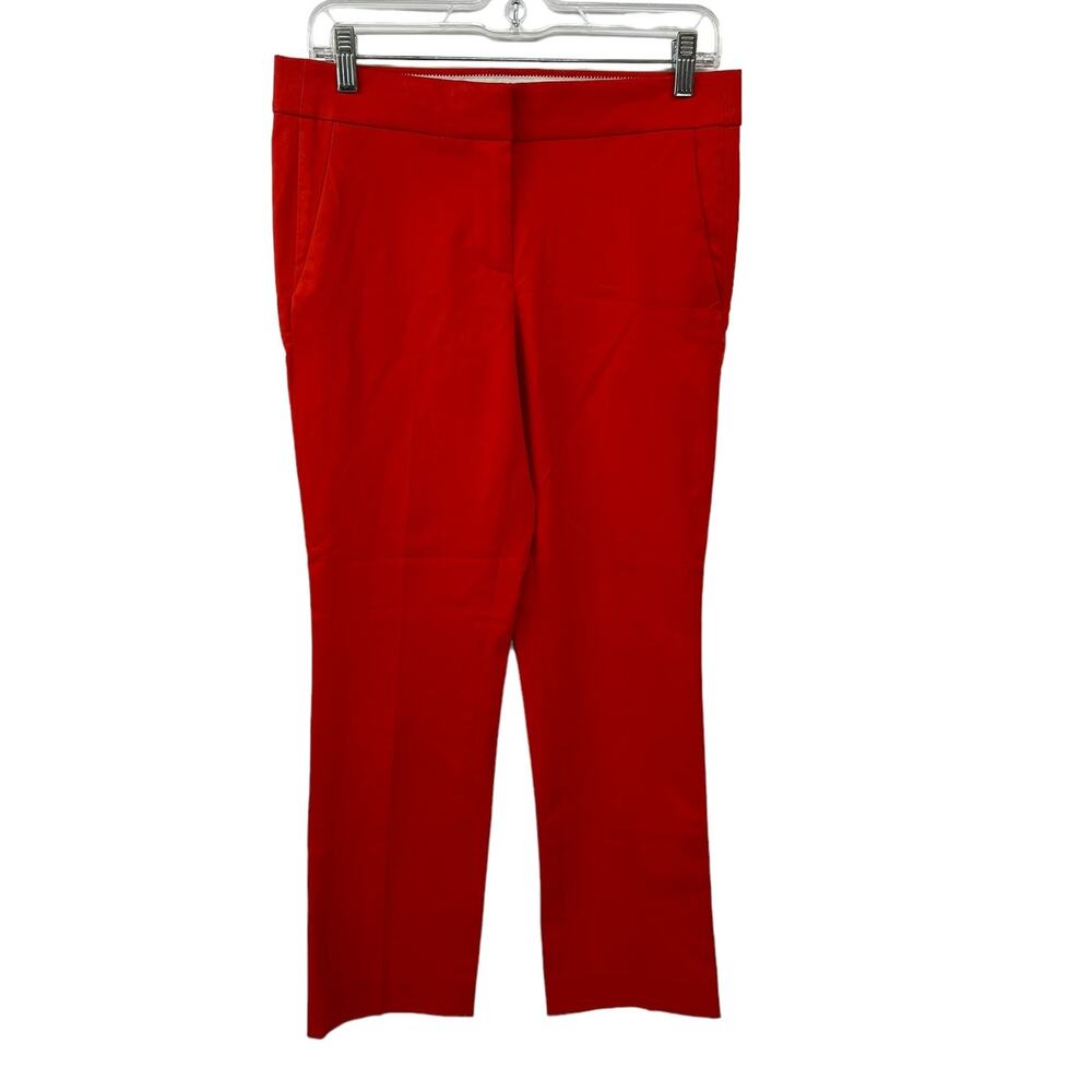 J.CREW NWT $89.50 Red Straight Leg Pants SZ 2